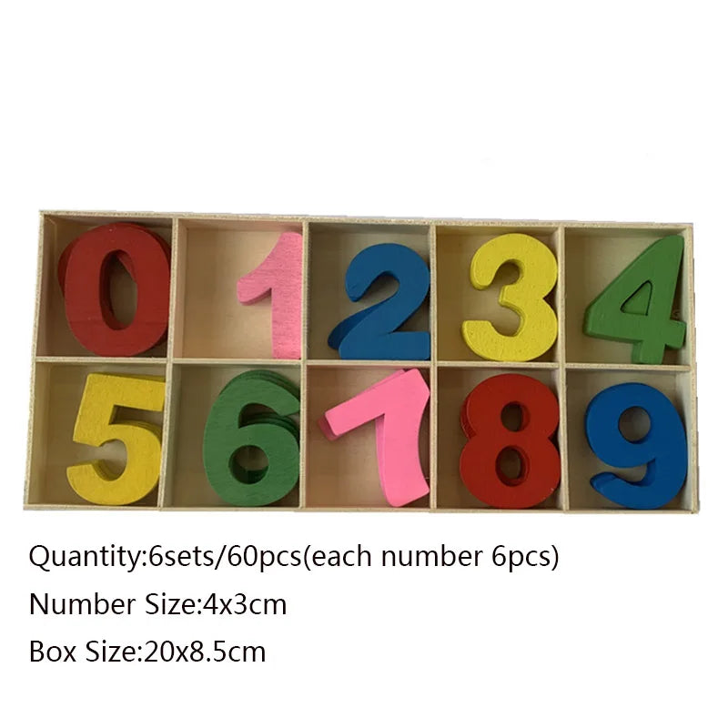 Wooden Natural Alphabet Letters And Numbers