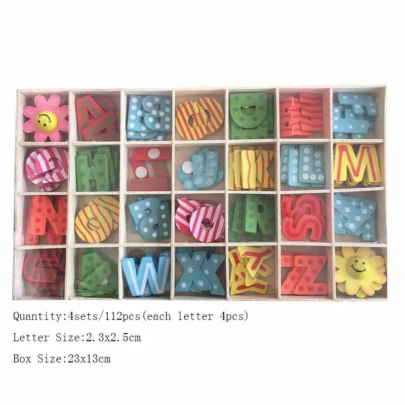 Wooden Natural Alphabet Letters And Numbers