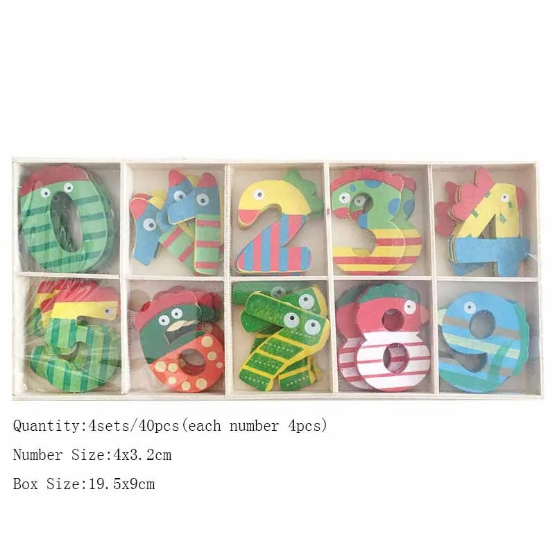 Wooden Natural Alphabet Letters And Numbers