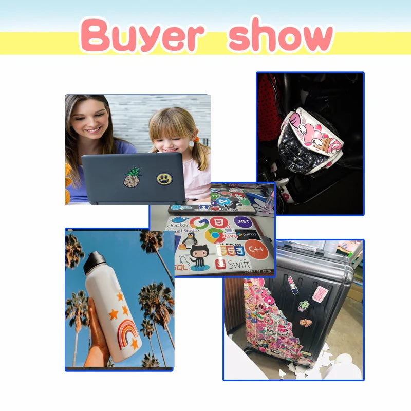 50pcs Preppy Aesthetic Stickers Danish Pastel Aesthetic Graffiti Stickers Luggage Skateboard Laptop  Guitar Sticker Decals