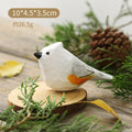 Wood Bird Statue Kawaii Handmade