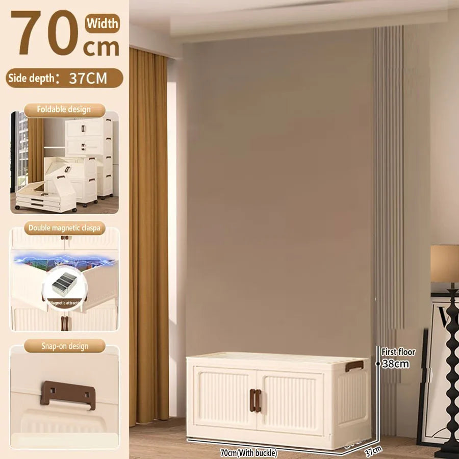 Storage Box Household Foldableing Cabinet Storage Cabinet Clothes Toys Snacks Extra Large Capacity Storage Cabinet Organizing Box