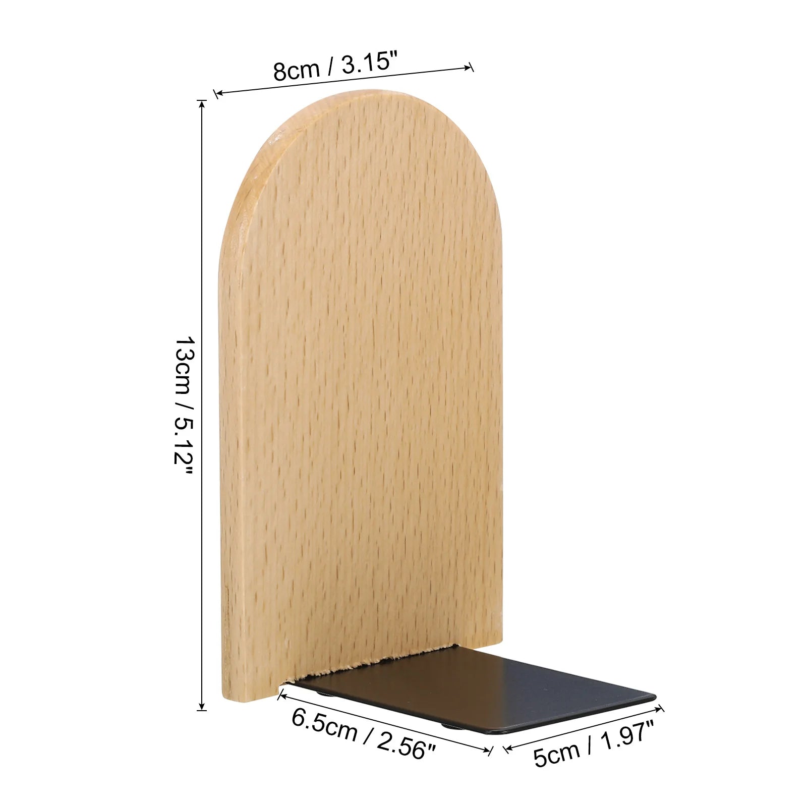 Wooden Desktop Bookends Book Organizer