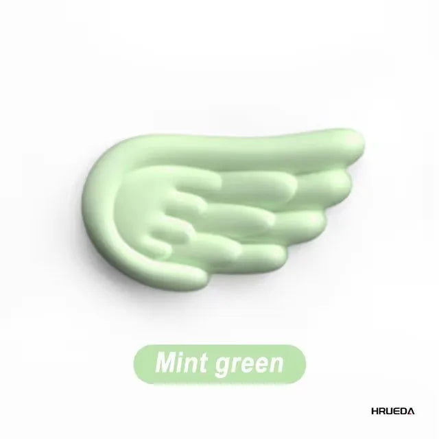 Keyboard Mouse Wrist Rest Angel Wing Memory Foam Mouse Pad Set Wrist Support Ergonomic Non-Slip for Computer Laptop Easy Typing