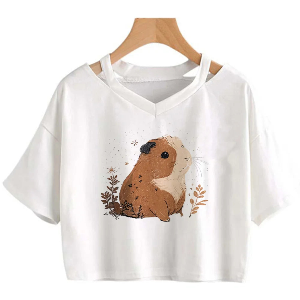 Goblincore 2000s aesthetic graphic  crop top Woman cute 2000s aesthetic manga t-shirts tee