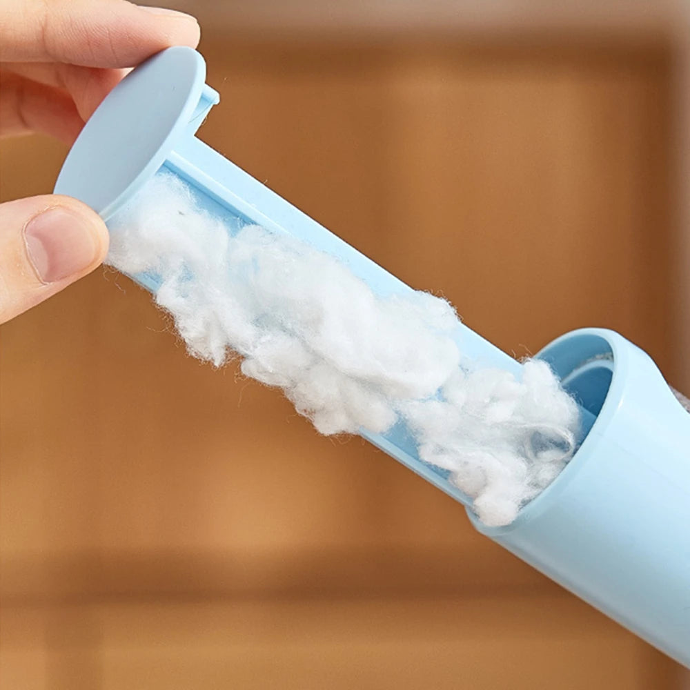 Cylinder Reusable Washable Lint Sticking Roller Clothes Carpet Tousle Remover Pets Hair Remover Brush Cleaning Accessories