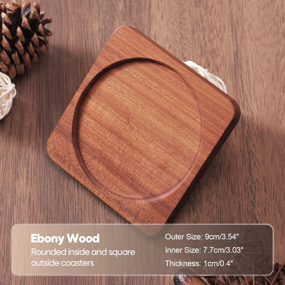 Solid Walnut Wood Coaster