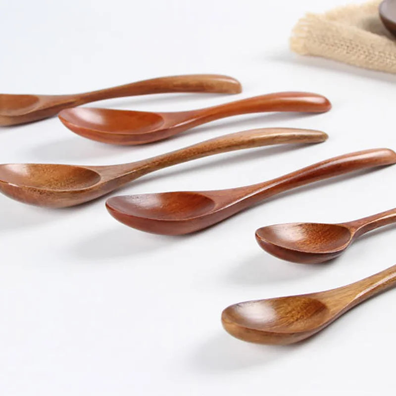 Natural Wood Soup Spoon