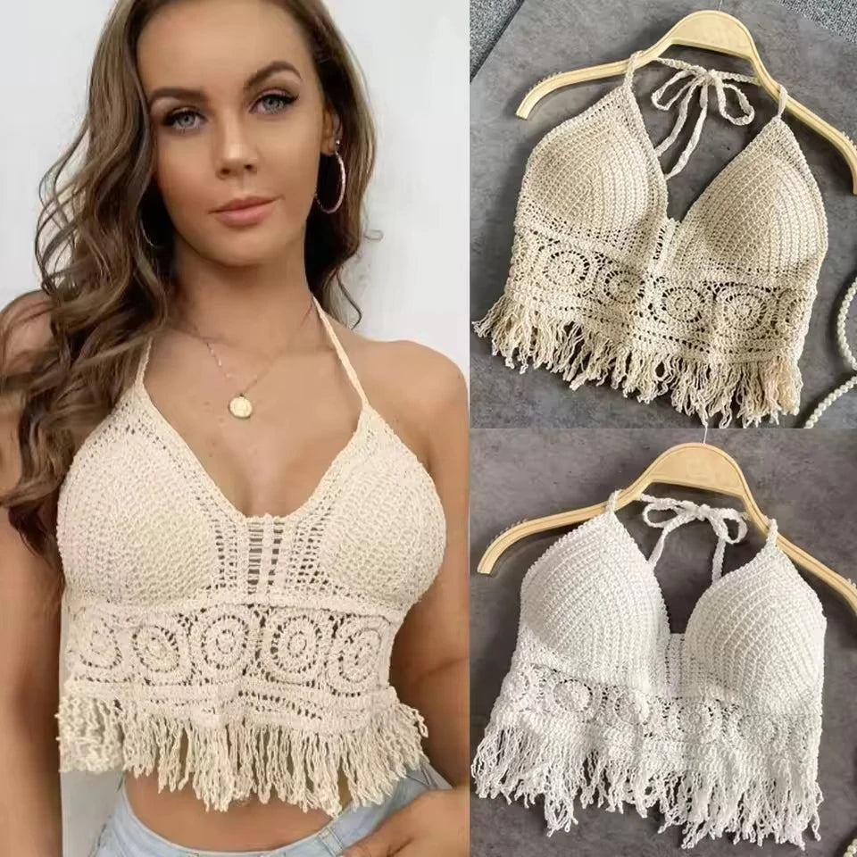 Boho Crochet Halter Top