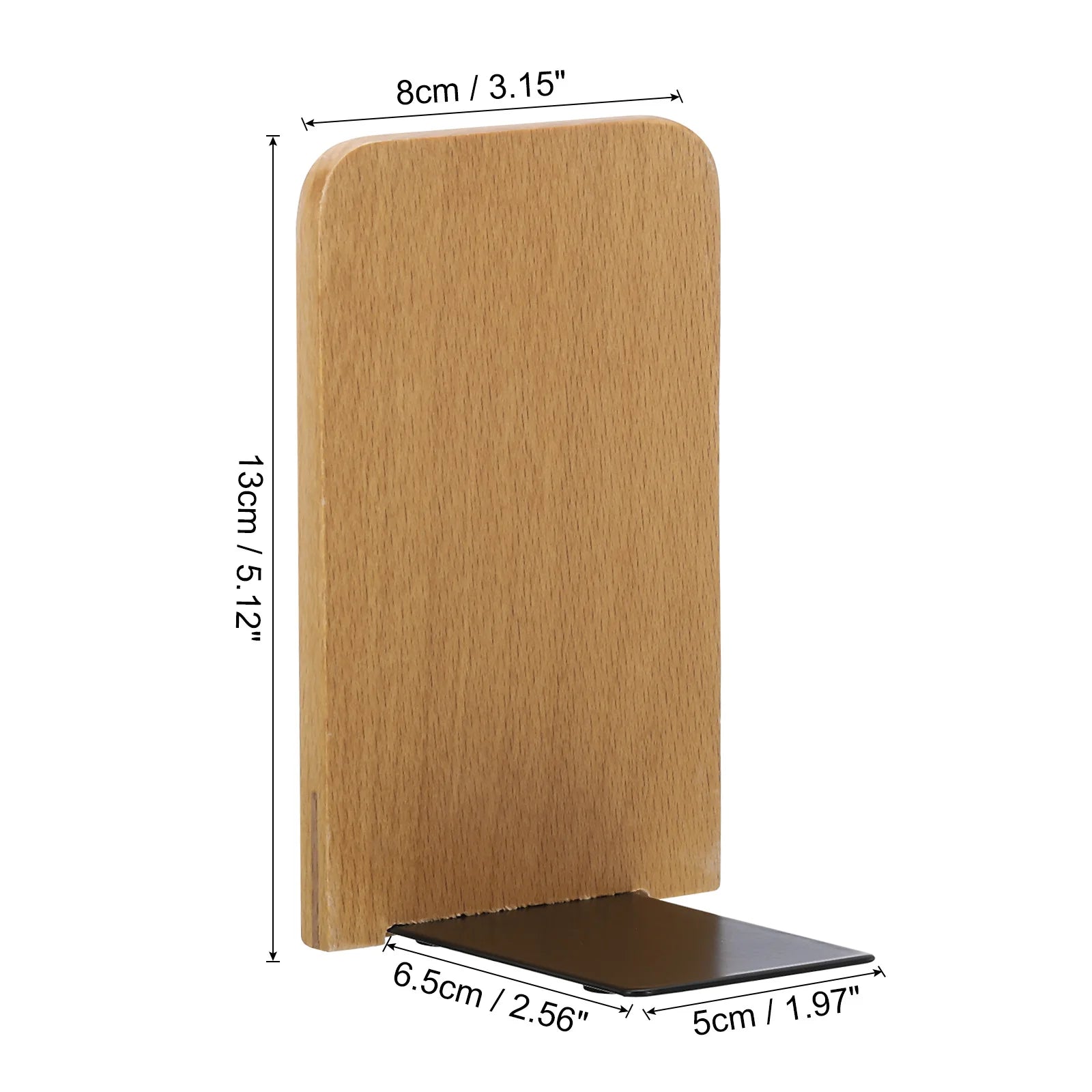 Wooden Desktop Bookends Book Organizer