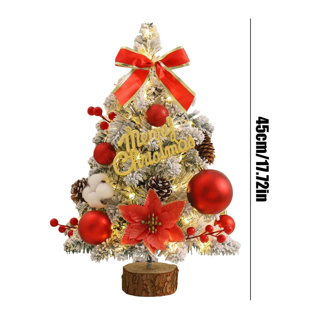 Christmas Tree Decoration Small Home Desktop Ornaments Popular Creative DIY Decoration Mini Nobel Pine Christmas Ornaments