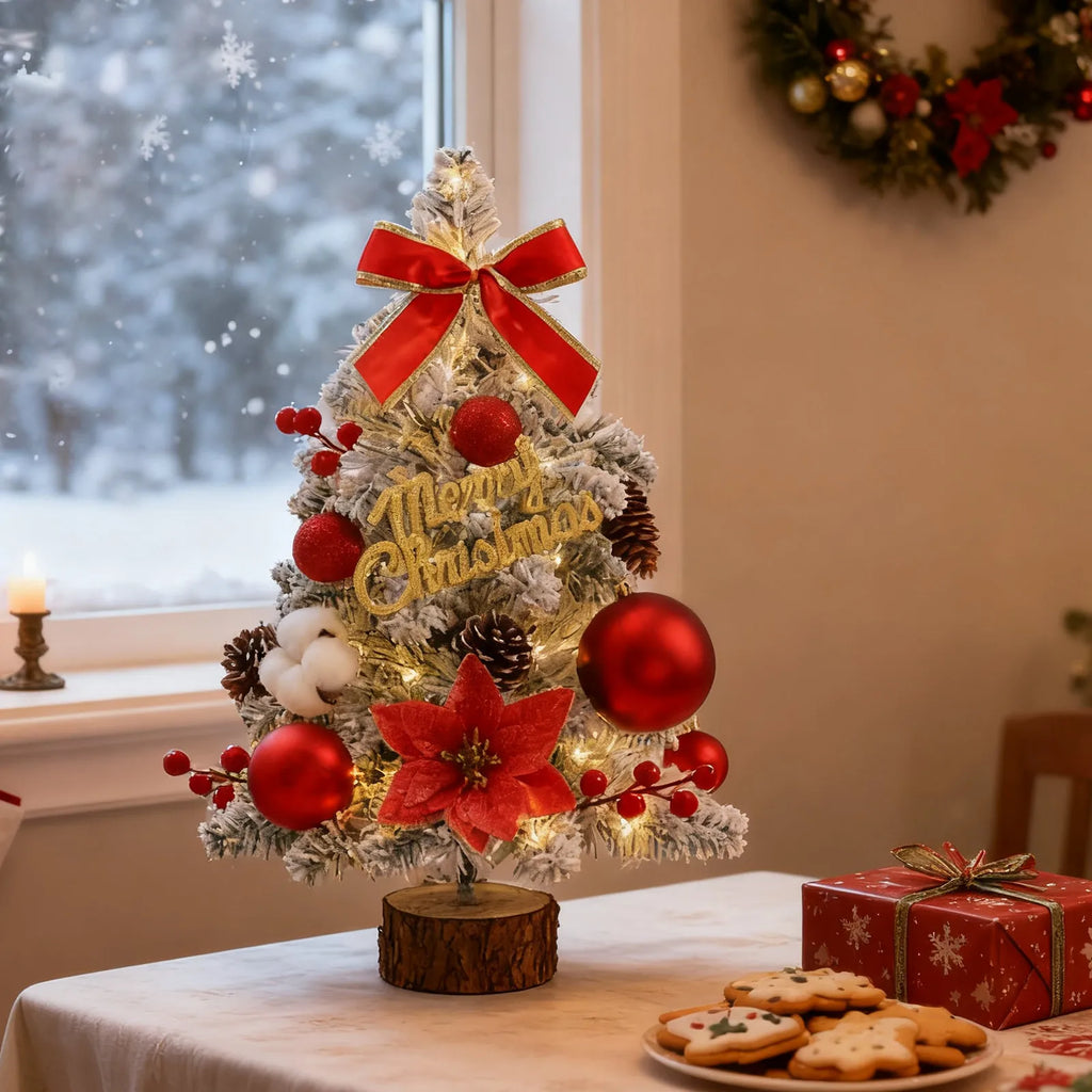 Christmas Tree Decoration Small Home Desktop Ornaments Popular Creative DIY Decoration Mini Nobel Pine Christmas Ornaments