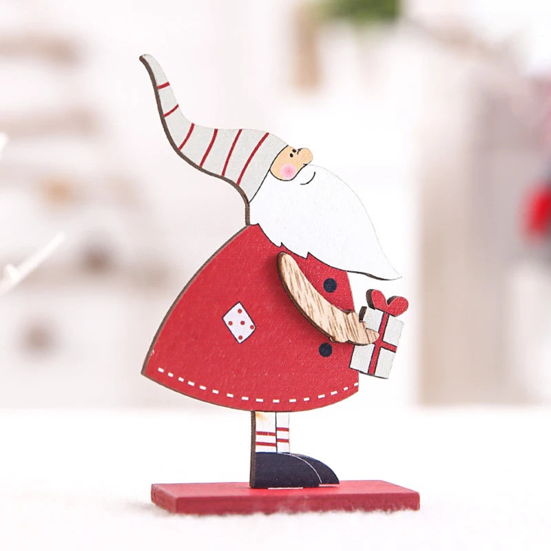 Christmas Tree Children's Handmade DIY Stereo Wooden Christmas Tree Scene Layout Christmas Decorations Ornaments Hot