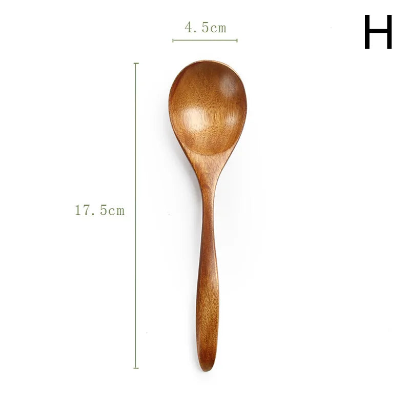 Natural Wood Soup Spoon