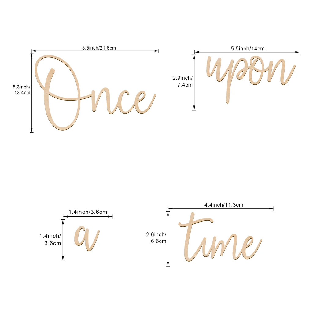 Once Upon A Time Wooden Wall Sign