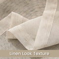 Japan Style Flax Linen Look Tulle Sheer Curtains for Living Room Windows Transparent Voile Curtain for Kitchen Rideaux Customize