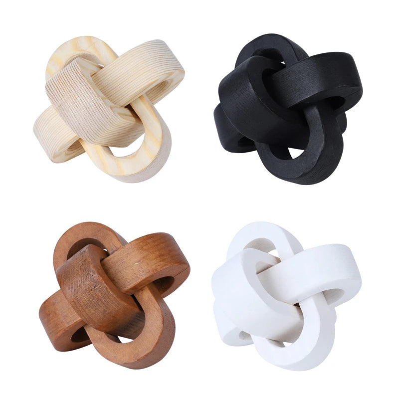 Boho Style Wooden Home Decor Ornament Hand Carved