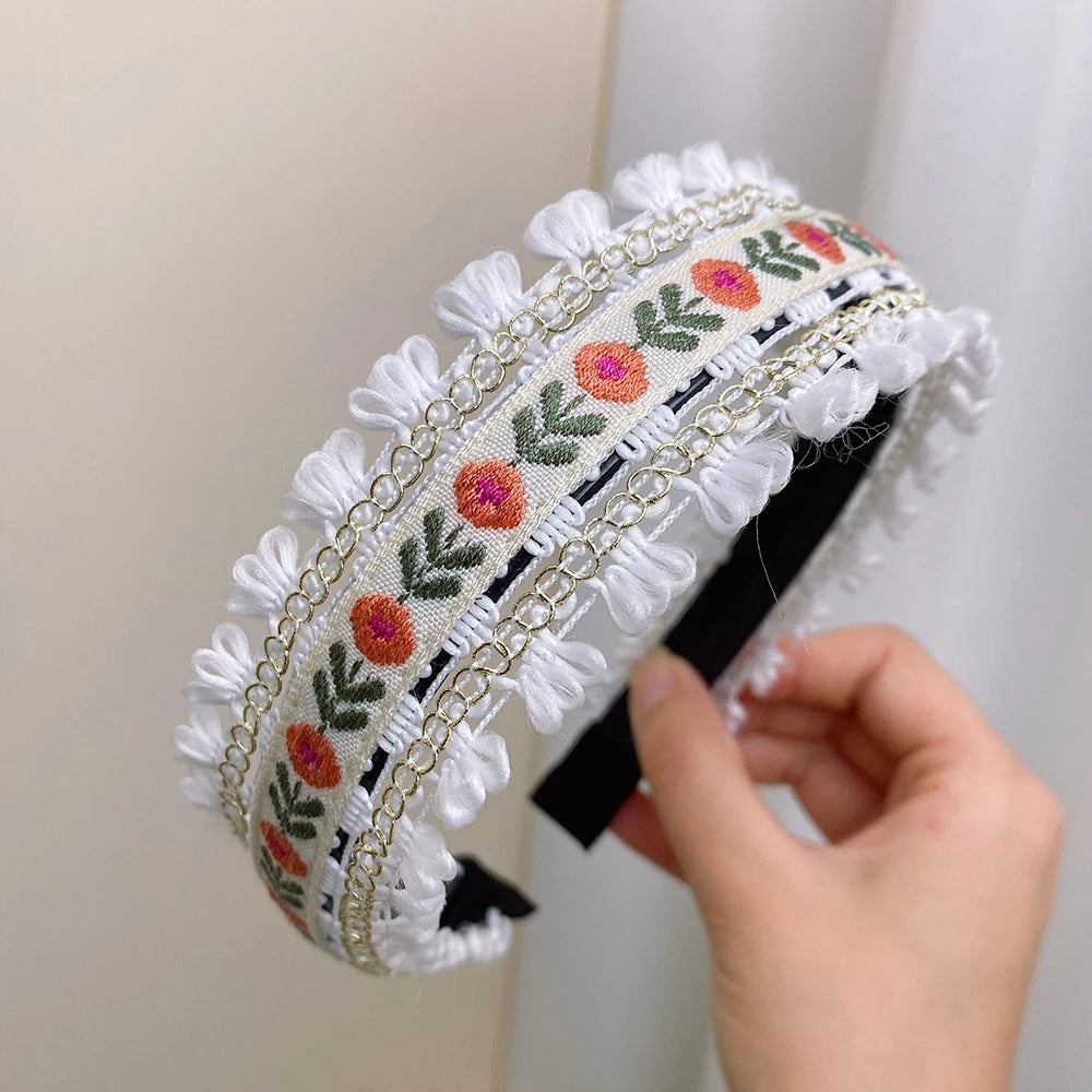 Boho Embroidery Headband