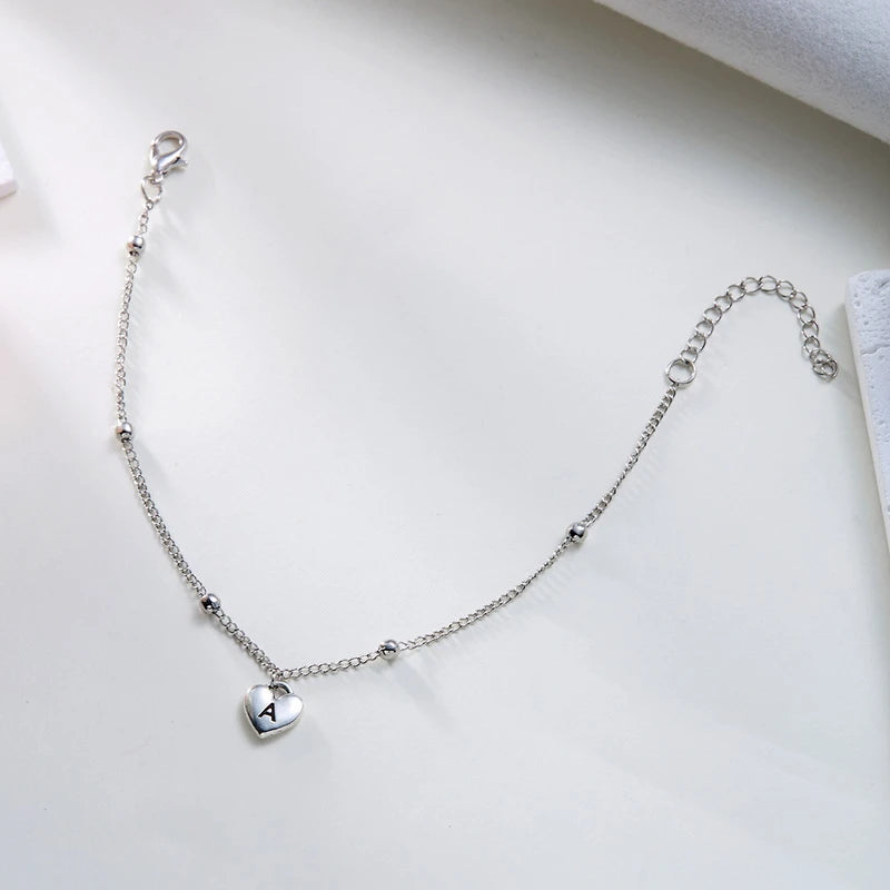 Boho A-Z Letter Anklets