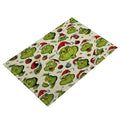 Christmas Grinch Holiday Decoration Christmas Placemat Home Kitchen Insulated Coaster Anti-Scalding Western Placemat