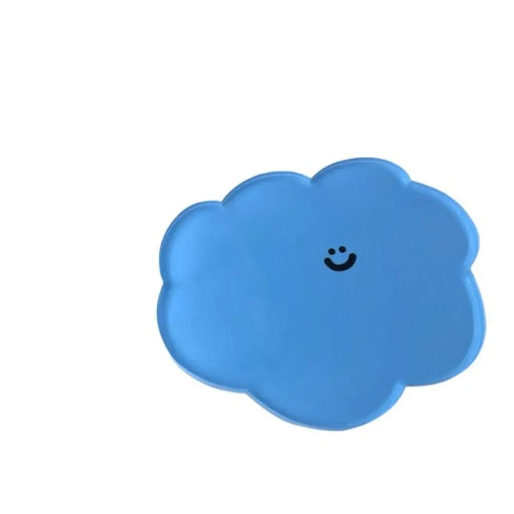 Cute Smiley Cartoon Acrylic Coaster Cup Mat Pad Mug Holder Mat Coffee Drinks Placemats Heat-resistant Bowl Pad