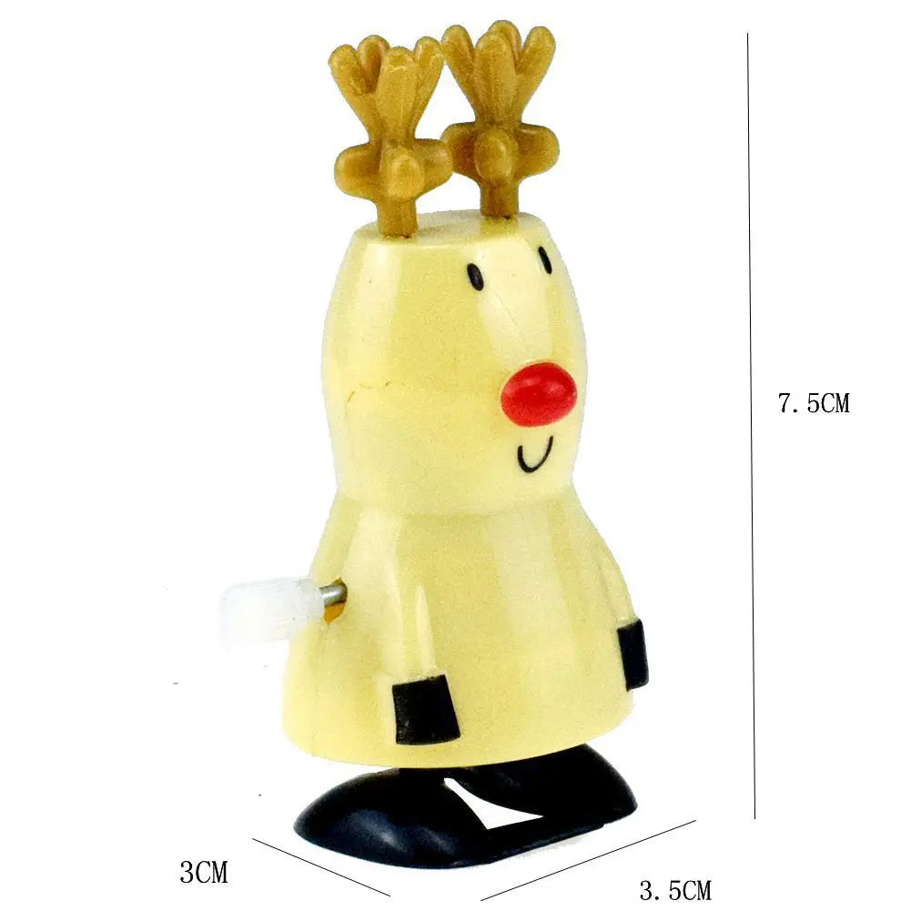 Christmas Ornament Children Toys Jumping Santa Claus Elk Snowman Penguin Kindergarten Festive Party Supplies New Year Gifts