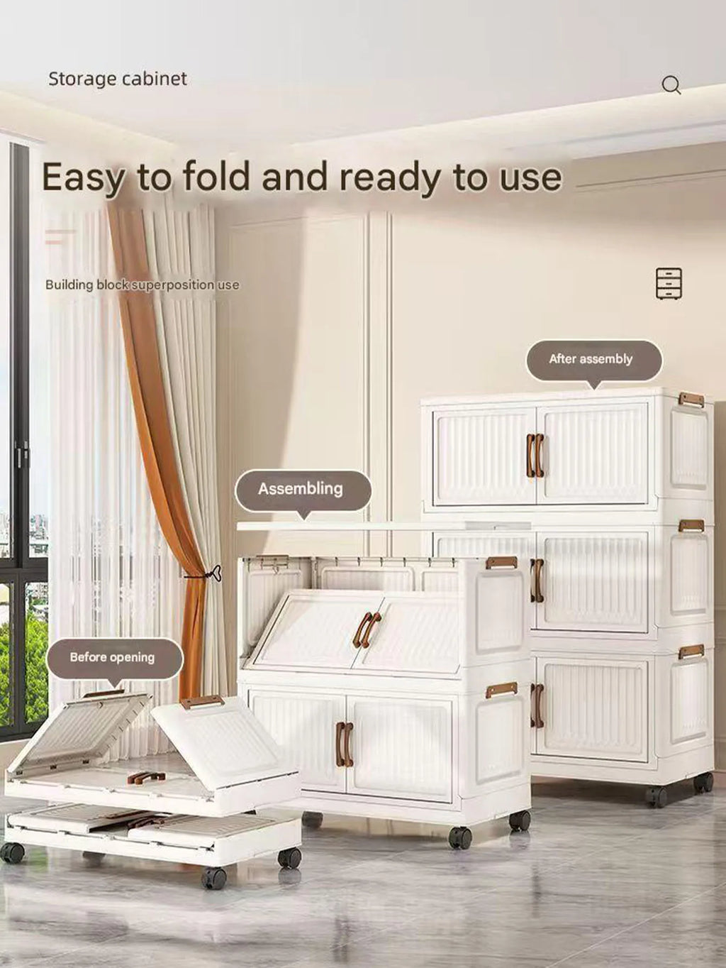 Storage Box Household Foldableing Cabinet Storage Cabinet Clothes Toys Snacks Extra Large Capacity Storage Cabinet Organizing Box