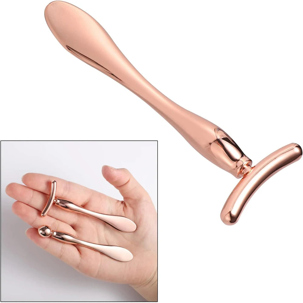 1PCS/2PCS Metal Eye Cream Applicator Wand Stick, Massager Tool for Facial Massage, Reduce Puffiness, Thin Face Magic Stick