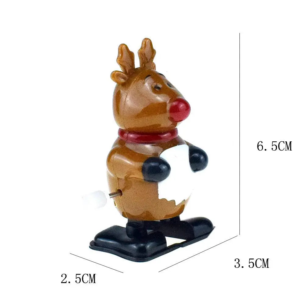 Christmas Ornament Children Toys Jumping Santa Claus Elk Snowman Penguin Kindergarten Festive Party Supplies New Year Gifts