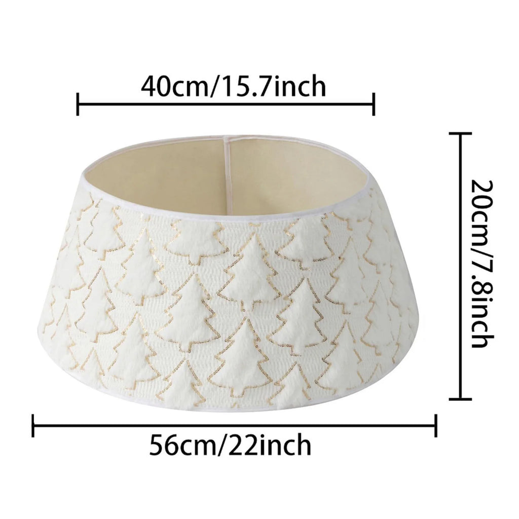 Christmas Tree Skirt Merry Christmas Tree Skirt Collar Christmas Holiday Indoor Decoration Gift Decorative Tree Bottom Cover