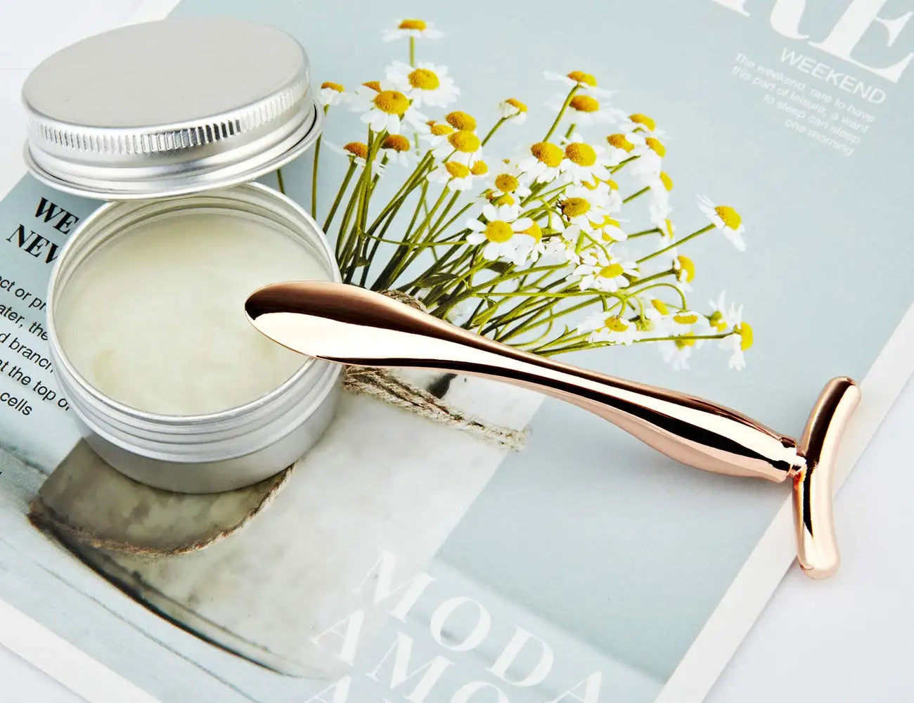 1PCS/2PCS Metal Eye Cream Applicator Wand Stick, Massager Tool for Facial Massage, Reduce Puffiness, Thin Face Magic Stick