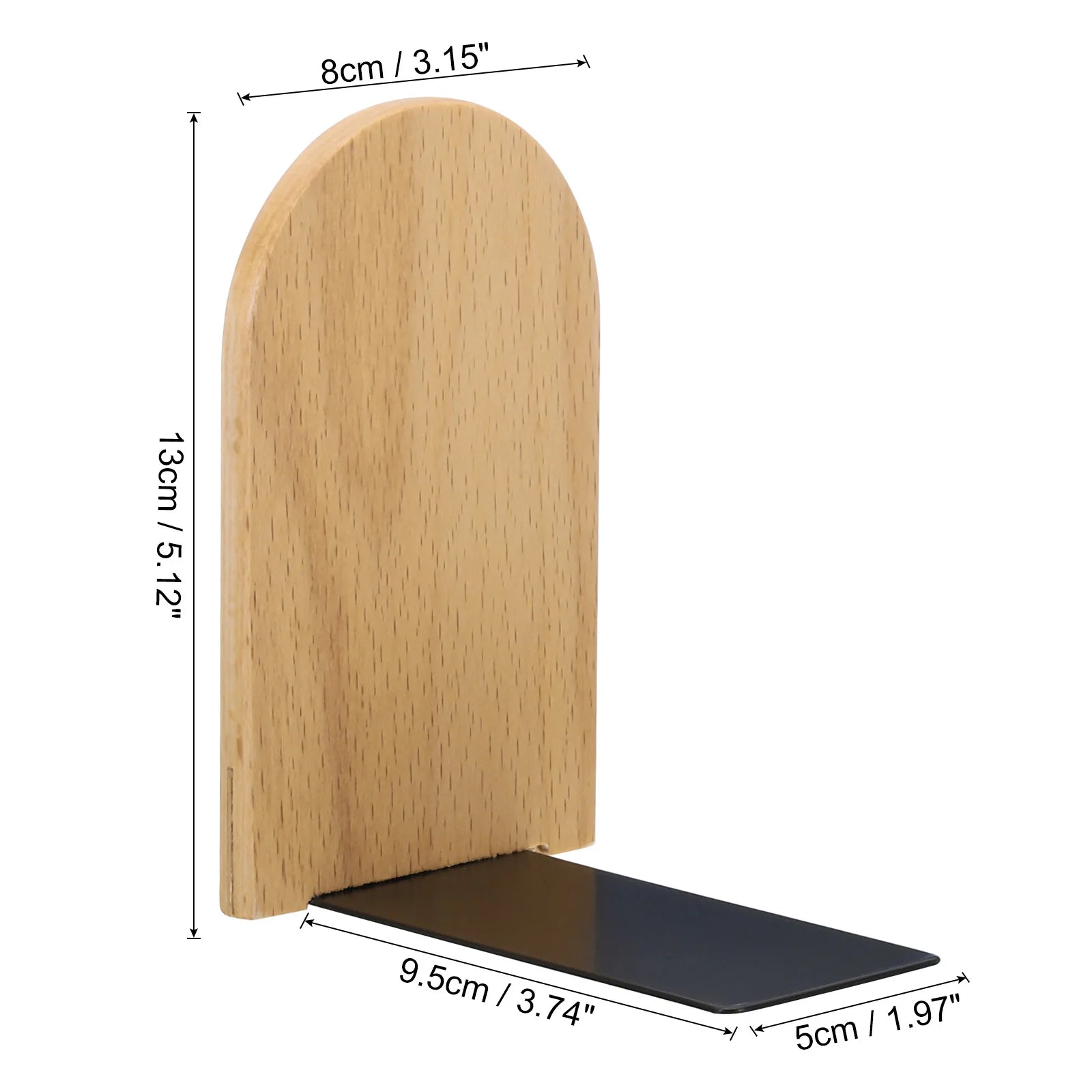 Wooden Desktop Bookends Book Organizer