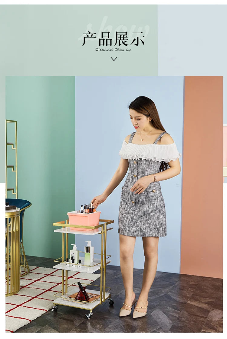 Aesthetic Salon Trolley Organizers Trolleys Salon Furniture Professional Aesthetic Tools Chariot Carritos Organizadores