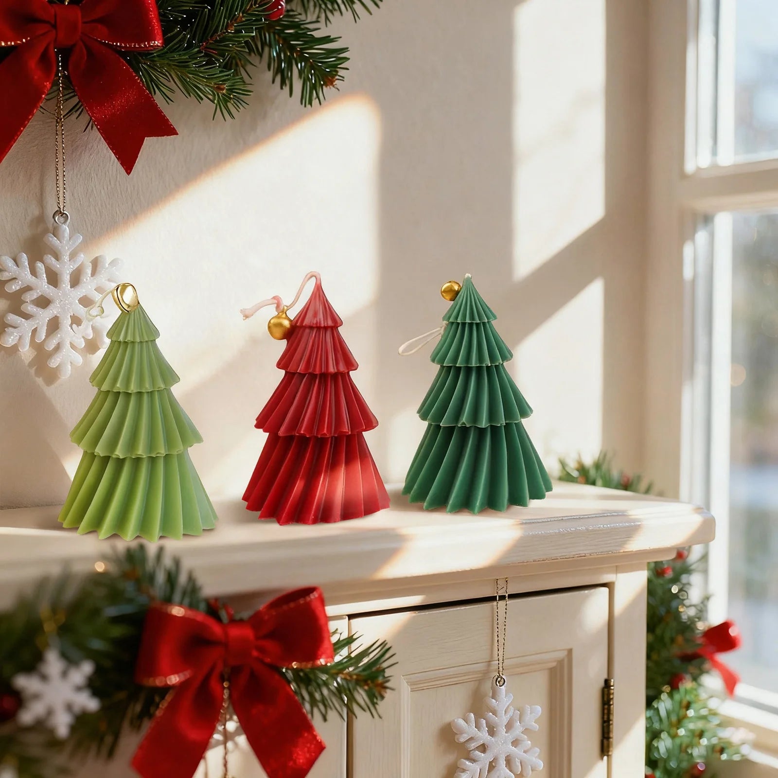 Christmas Candle Ornaments Christmas Tree Scented Candles Exquisite Christmas Table Decorative Supplies Festive Gifts