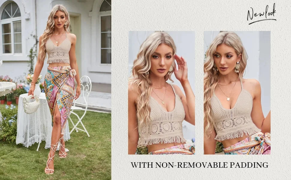 Boho Crochet Halter Top