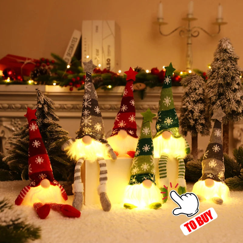 Christmas Ornament Children Toys Jumping Santa Claus Elk Snowman Penguin Kindergarten Festive Party Supplies New Year Gifts