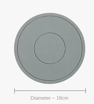 High Temperature Resistant Thickened Silicone Coaster Round Microwave Oven Mat Silicone Mat Placemat Heat Insulation Mat