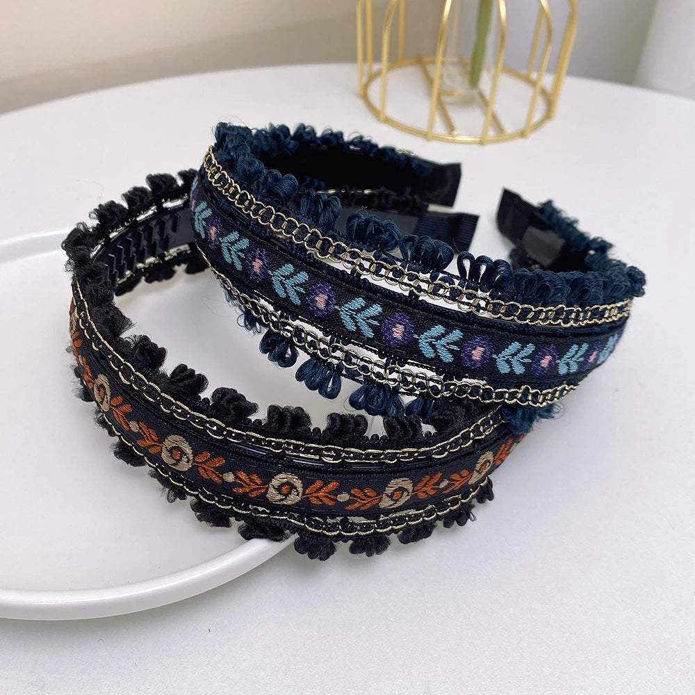 Boho Embroidery Headband