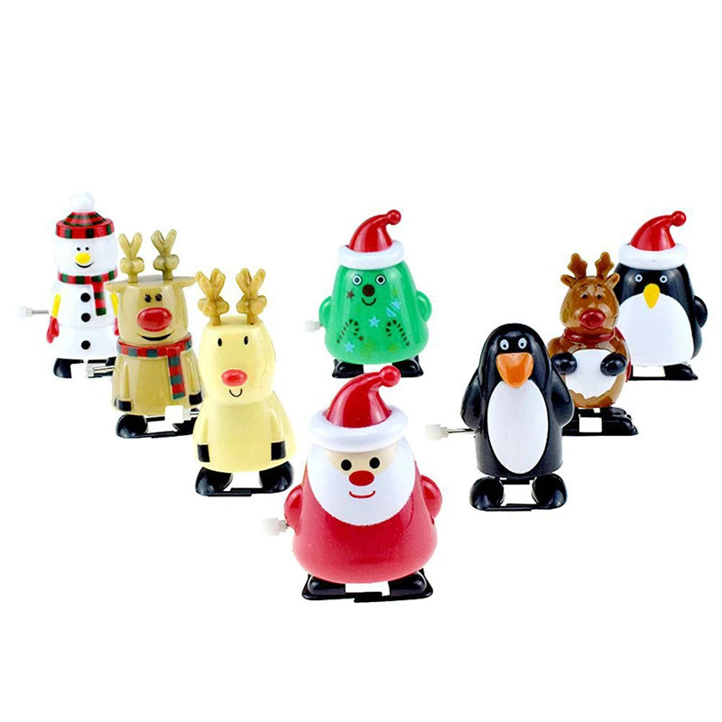 Christmas Decoration Jumpy Toys Snowman Santa Claus Penguin For Festive Party Supplies Children Kindergarten New Year Gifts