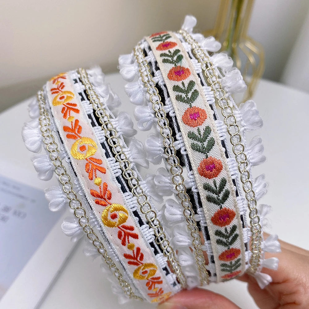 Boho Embroidery Headband