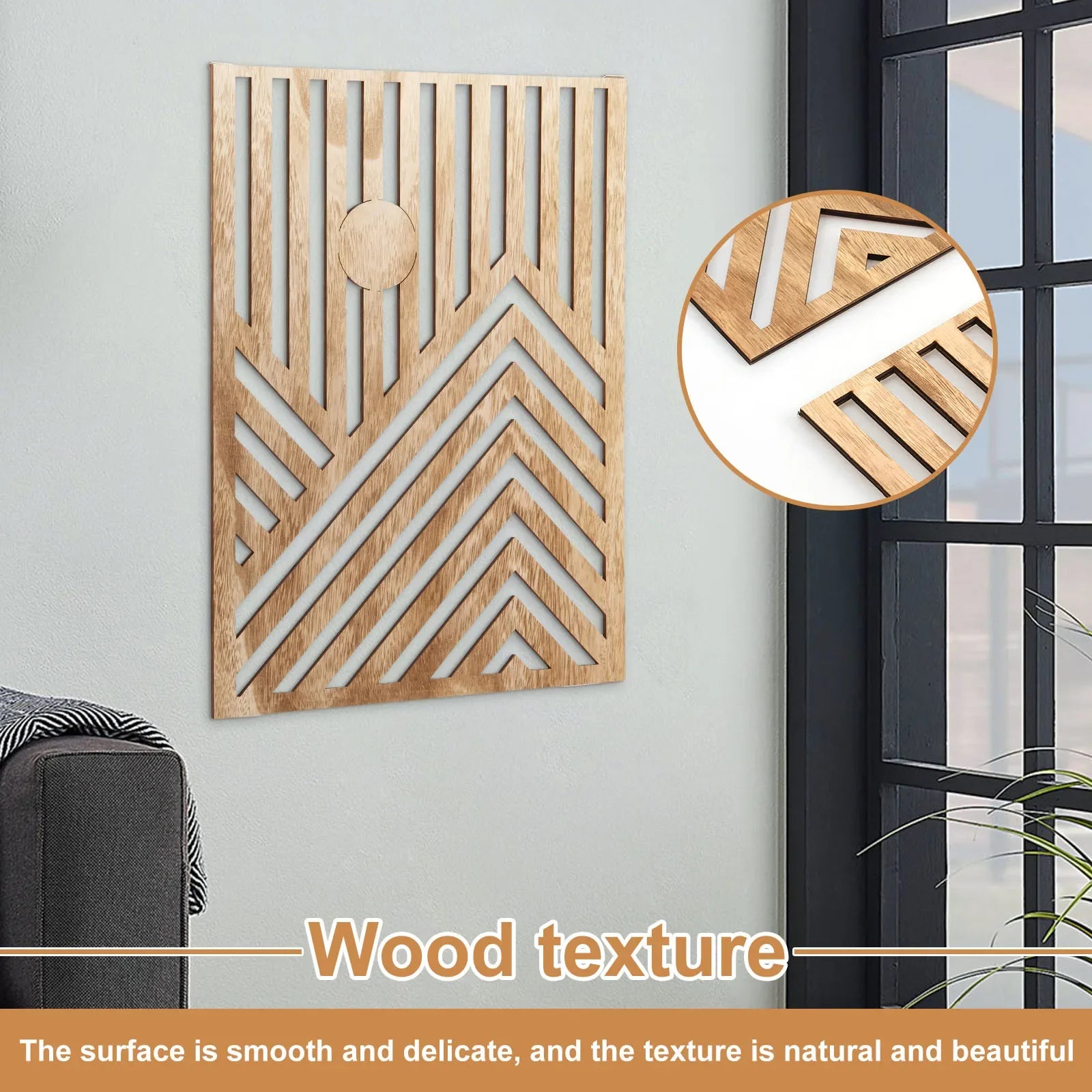 Wood Wall Sculpture Decor