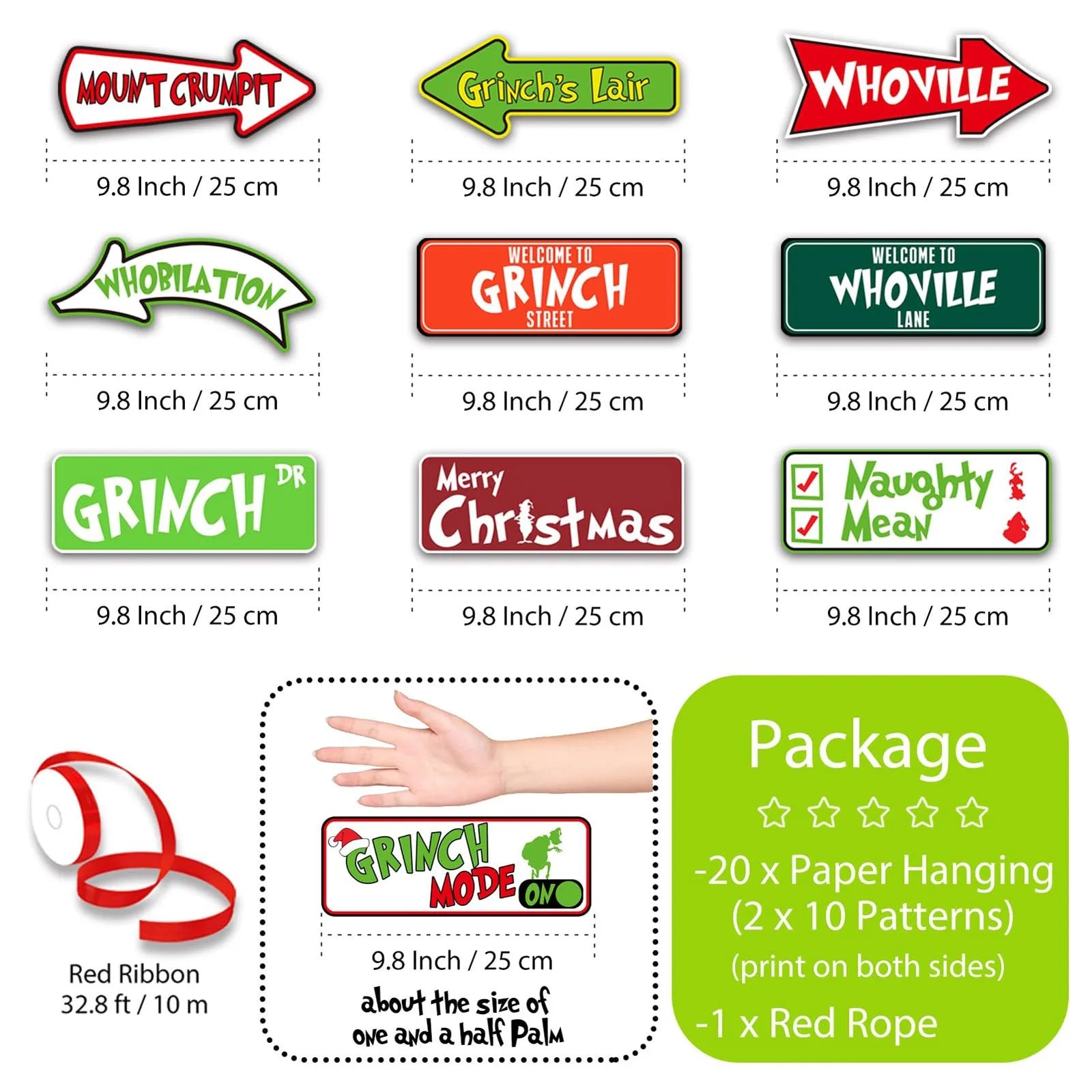 Christmas Tree Hanging Decorations Christmas Tree Hanging Decorations 10 Pieces