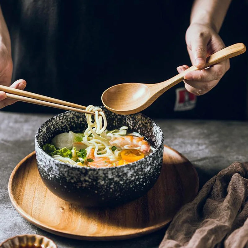 Natural Wood Soup Spoon