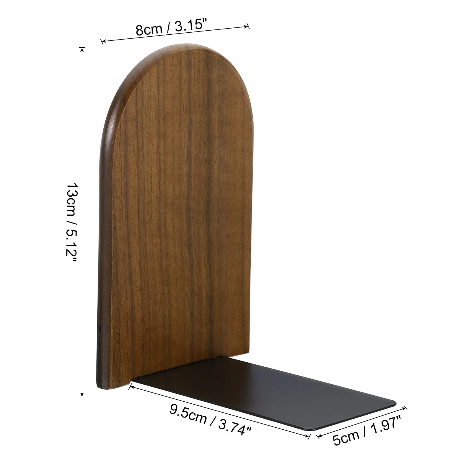 Wooden Desktop Bookends Book Organizer