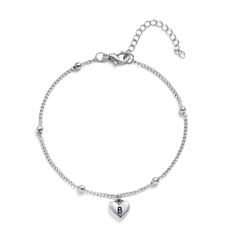 Boho A-Z Letter Anklets