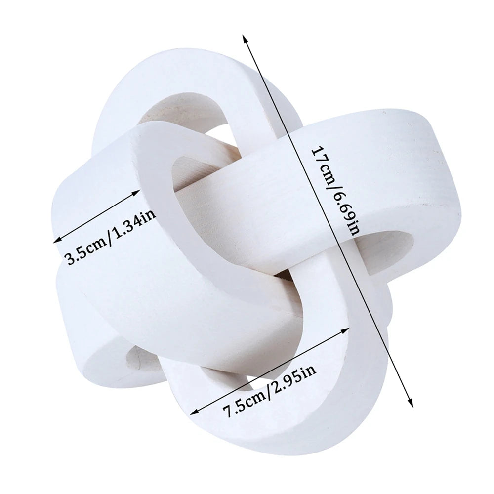 Boho Style Wooden Home Decor Ornament Hand Carved