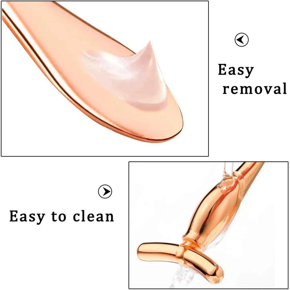 1PCS/2PCS Metal Eye Cream Applicator Wand Stick, Massager Tool for Facial Massage, Reduce Puffiness, Thin Face Magic Stick
