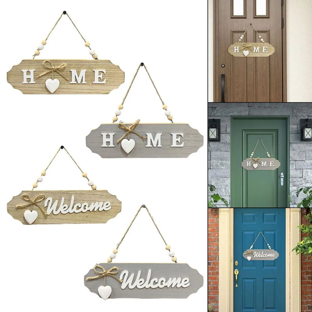 Wooden Hanging Door Sign