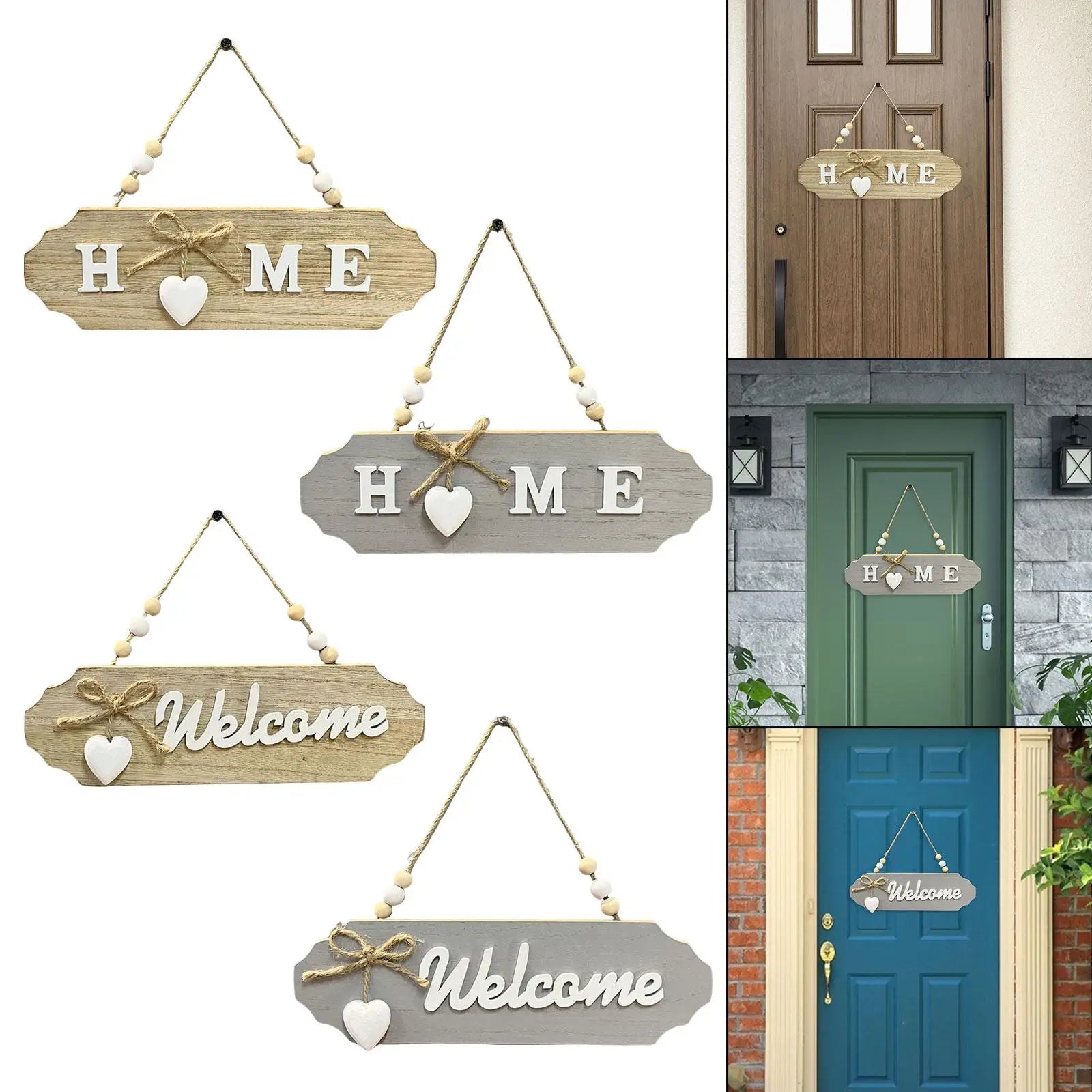 Wooden Hanging Door Sign