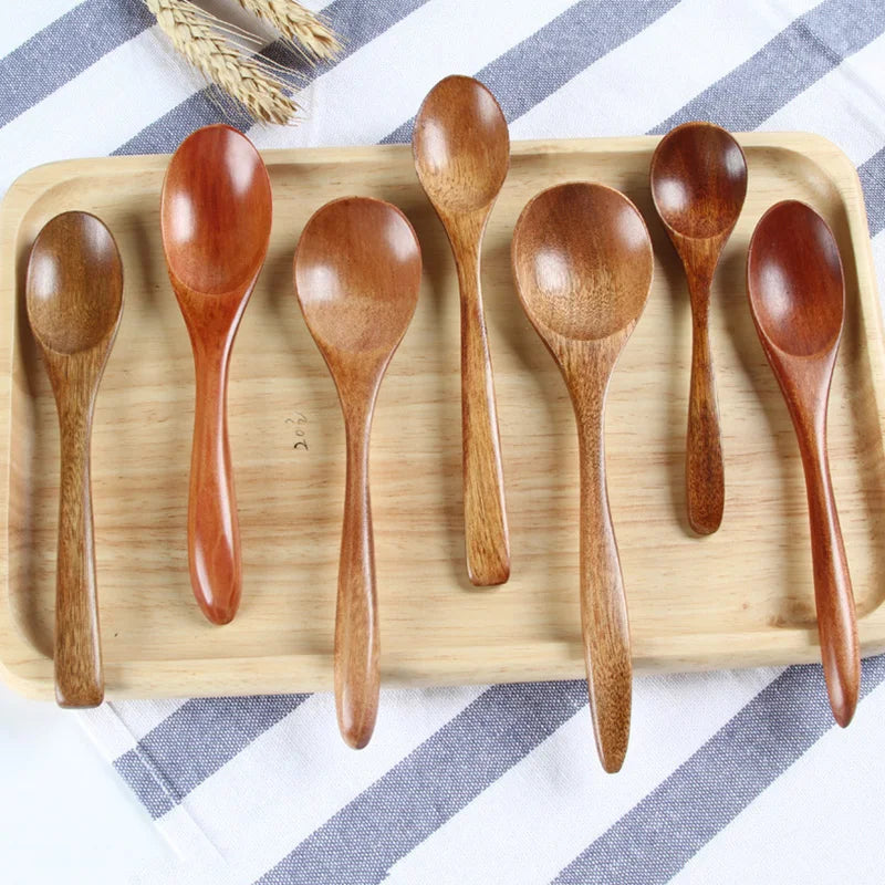 Natural Wood Soup Spoon